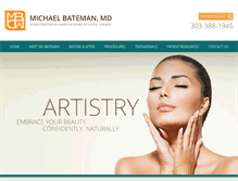 Tablet Screenshot of michaelbatemanmd.com